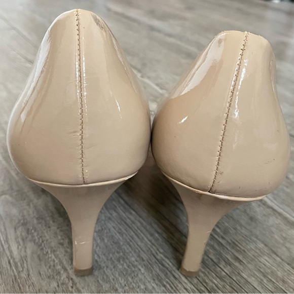 Comfort Plus by Predictions Nude Beige Patent Stiletto Pumps - size 9 - Picture 7 of 7